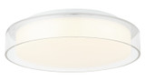 Flush Mounts Drum Shade by Matteo Lighting ( 423 | M14614WHCL Callum ) 