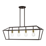 Linear/Island 4 Light + by Livex Lighting ( 107 | 49437-07 Devone ) 