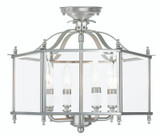 Semi-Flush Mts. Candle by Livex Lighting ( 107 | 4398-91 Livingston ) 