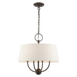 Mini Chandeliers Drum Shade by Livex Lighting ( 107 | 49444-92 Cartwright ) 