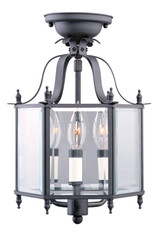 Semi-Flush Mts. Cage by Livex Lighting ( 107 | 4403-07 Livingston ) 