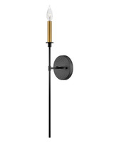 Sconces Single Candle by Lark ( 531 | 83070BK Hux ) 