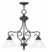 Mid. Chandeliers Glass Down by Livex Lighting ( 107 | 6133-07 Coronado ) 
