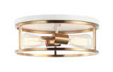Flush Mounts Cage Style by Matteo Lighting ( 423 | M15502WHAG Clarke ) 