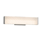 Bathroom Fixtures Cylindrical / Linear by Justice Designs ( 102 | FSN-8601-WEVE-NCKL Fusion ) 