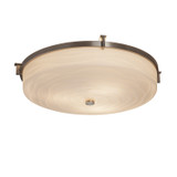 Flush Mounts Bowl Style by Justice Designs ( 102 | PNA-8987-WAVE-NCKL Porcelina ) 