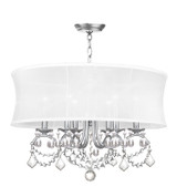 Mid. Chandeliers Drum Shade by Livex Lighting ( 107 | 6306-91 Newcastle ) 