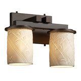 Bathroom Fixtures Two Lights by Justice Designs ( 102 | POR-8772-10-BANL-DBRZ Limoges ) 