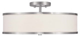 Semi-Flush Mts. Drum Shade by Livex Lighting ( 107 | 6352-91 Park Ridge ) 