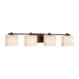 Bathroom Fixtures Four Lights by Justice Designs ( 102 | CLD-8444-55-DBRZ-LED4-2800 Clouds ) 