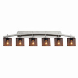 Bathroom Fixtures Five+Lights by Justice Designs ( 102 | MSH-8596-30-NCKL Wire Mesh ) 
