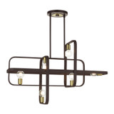 Linear/Island 4 Light + by Livex Lighting ( 107 | 49748-07 Bergamo ) 