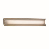 Bathroom Fixtures Cylindrical / Linear by Justice Designs ( 102 | FSN-8635-OPAL-NCKL Fusion ) 