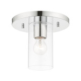 Flush Mounts Glass Down by Livex Lighting ( 107 | 45471-05 Zurich ) 