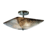 Semi-Flush Mts. Bowl Style by Justice Designs ( 102 | FSN-9695-25-MROR-CROM Fusion ) 