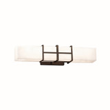 Bathroom Fixtures Cylindrical / Linear by Justice Designs ( 102 | FSN-8640-OPAL-DBRZ Fusion ) 