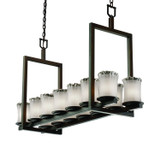 Linear/Island Geometric/Linear by Justice Designs ( 102 | GLA-8769-16-WTFR-DBRZ-LED14-9800 Veneto Luce ) 
