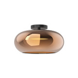 Semi-Flush Mts. Glass Down by Kuzco Lighting ( 347 | SF62014-BK/CP Trinity ) 