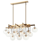 Large Chandeliers Glass Shade by Matteo Lighting ( 423 | C38119AG Bulbus ) 