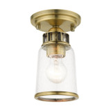 Flush Mounts Glass Down by Livex Lighting ( 107 | 45501-01 Lawrenceville ) 