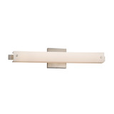 Bathroom Fixtures Cylindrical / Linear by Justice Designs ( 102 | FSN-8681-OPAL-NCKL Fusion ) 