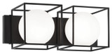 Bathroom Fixtures Two Lights by Matteo Lighting ( 423 | S03802BK Squircle ) 