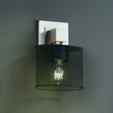 Sconces Directional/Cylinder by Justice Designs ( 102 | MSH-8707-30-CROM Wire Mesh ) 