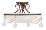 Semi-Flush Mts. Bowl Style by Livex Lighting ( 107 | 6524-71 Chesterfield ) 