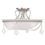 Semi-Flush Mts. Bowl Style by Livex Lighting ( 107 | 6524-91 Chesterfield ) 