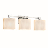 Bathroom Fixtures Three Lights by Justice Designs ( 102 | FSN-8423-55-RBON-CROM Fusion ) 