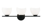 Bathroom Fixtures Three Lights by Matteo Lighting ( 423 | S04203BKOP Uptowne ) 