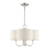 Mini Chandeliers Drum Shade by Livex Lighting ( 107 | 45806-91 Solstice ) 