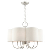 Mid. Chandeliers Drum Shade by Livex Lighting ( 107 | 45807-91 Solstice ) 
