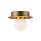 Flush Mounts Glass Down by Kuzco Lighting ( 347 | FM15506-BG-UNV Elixir ) 