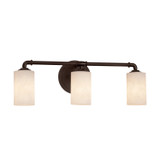 Bathroom Fixtures Three Lights by Justice Designs ( 102 | CLD-8463-10-DBRZ-LED3-2100 Clouds ) 