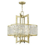 Mid. Chandeliers Glass Down by Livex Lighting ( 107 | 50575-28 Grammercy ) 