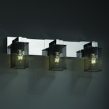 Bathroom Fixtures Three Lights by Justice Designs ( 102 | MSH-8923-15-NCKL Wire Mesh ) 