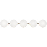Bathroom Fixtures Five+Lights by Matteo Lighting ( 423 | S05105AGOP Pearlesque ) 