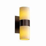Sconces Directional/Cylinder by Justice Designs ( 102 | CNDL-8762-10-CREM-DBRZ-LED2-1400 CandleAria ) 