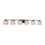 Bathroom Fixtures Five+Lights by Justice Designs ( 102 | FSN-8446-30-FRCR-MBLK Fusion ) 