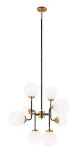 Mid. Chandeliers Glass Down by Matteo Lighting ( 423 | C58208AGOP Particles ) 