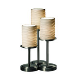 Lamps Table Accent by Justice Designs ( 102 | POR-8797-10-WAVE-NCKL Limoges ) 