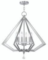 Mid. Chandeliers Candle by Livex Lighting ( 107 | 50666-91 Diamond ) 