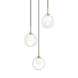 Mini Chandeliers Multi-Port/Cascade by Matteo Lighting ( 423 | C60603AGCL Delcia ) 