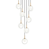 Mid. Chandeliers Multi-Port/Cascade by Matteo Lighting ( 423 | C60607AGCL Delcia ) 