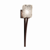 Sconces Single Glass by Justice Designs ( 102 | GLA-8791-26-CLRT-DBRZ Veneto Luce ) 