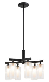 Mid. Chandeliers Glass Down by Matteo Lighting ( 423 | C60806BK Kristof ) 