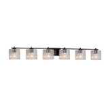 Bathroom Fixtures Five+Lights by Justice Designs ( 102 | FSN-8446-30-SEED-MBLK Fusion ) 
