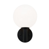 Sconces Single Glass by Matteo Lighting ( 423 | S06001BKOP Cosmo ) 