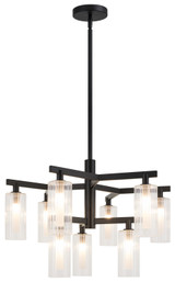 Mid. Chandeliers Glass Down by Matteo Lighting ( 423 | C60809BK Kristof ) 